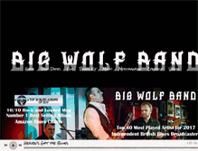 Tablet Screenshot of bigwolfband.com